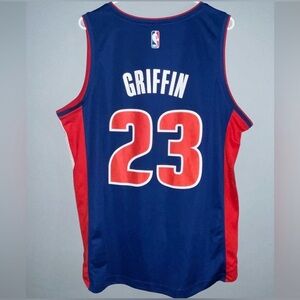 Blake Griffin Detroit Pistons Blue Icon Edition NBA Throwback Jersey Men’s Large
